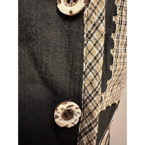 Vintage Stephanie K Koret Women’s Patchwork Vest Sz Large - Picture 2 of 5